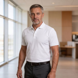 Herren Premium Qualität Kurzarm Polo Hampton