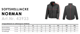 Team - Softshell-Jacke NORMAN, Fb. schwarz